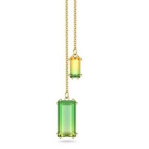 Swarovski Millenia Y Pendant, Multicolored, Gold-Tone Plated